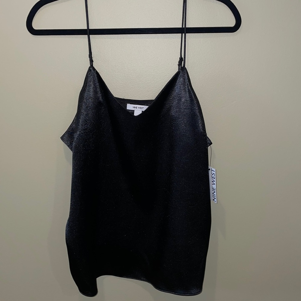 Nine West  | Black Satin Camisole Size Large